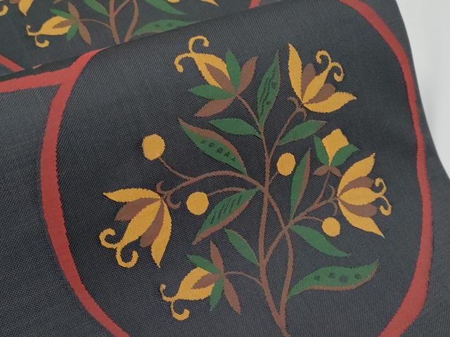 平和屋本店◇極上 名門木屋太 今河織物 六通柄袋帯 草花