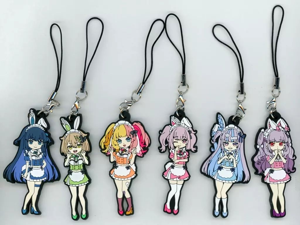 中古】ストラップ 集合 SDラバーストラップ6種セット