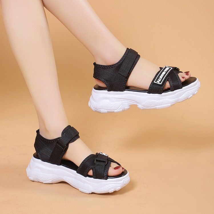 【ほぼ新品】YELLO 厚底サンダル ブラック Mサイズ 美品 YELLO BLACK SINGLE SNEAKER SANDALS厚底サンダル レディース