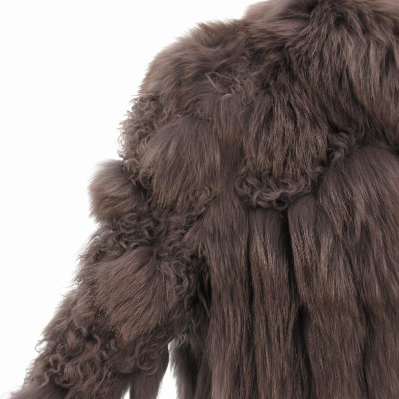 希少 moon bat fur フォックスファー 毛皮コート ムーンバット MOON BAT フォックスファーコート 毛皮 切替