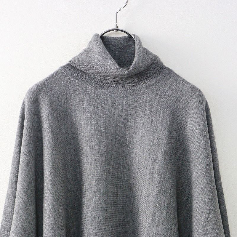美品 アパルトモン L'Appartement タートルネックボリュームニット/グレー ウール セーター ハイネック【2400014273793】 -  メルカリ