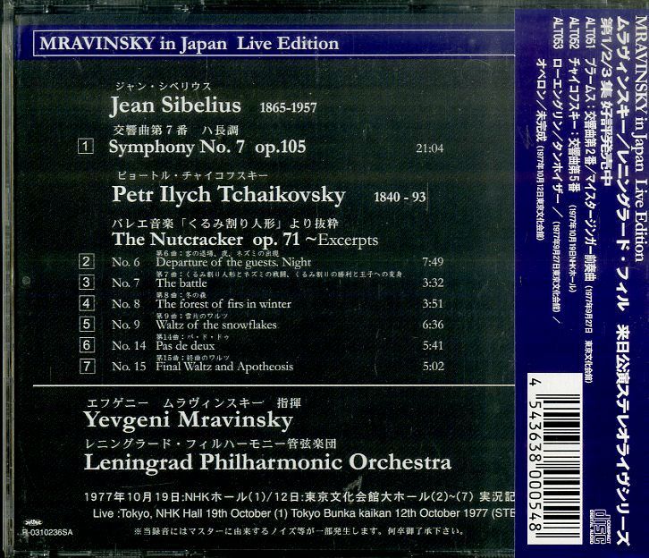 CD1枚 / エフゲニー・ムラヴィンスキー / シベリウス：交響曲第7
