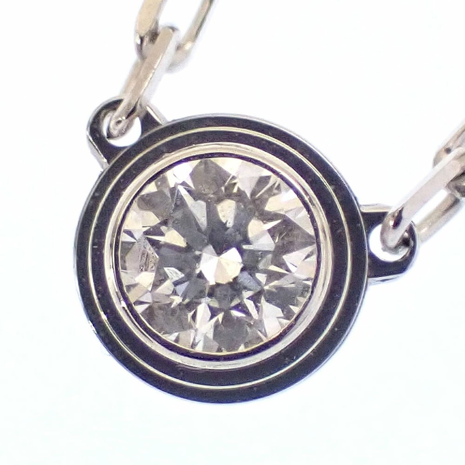 カルティエ Cartier カルティエ ダム―ル ネックレス SM レディース ダイヤモンド 18KWG 3.0g 18金 750 ホワイトゴールド ディアマンレジェ B7215900 1粒