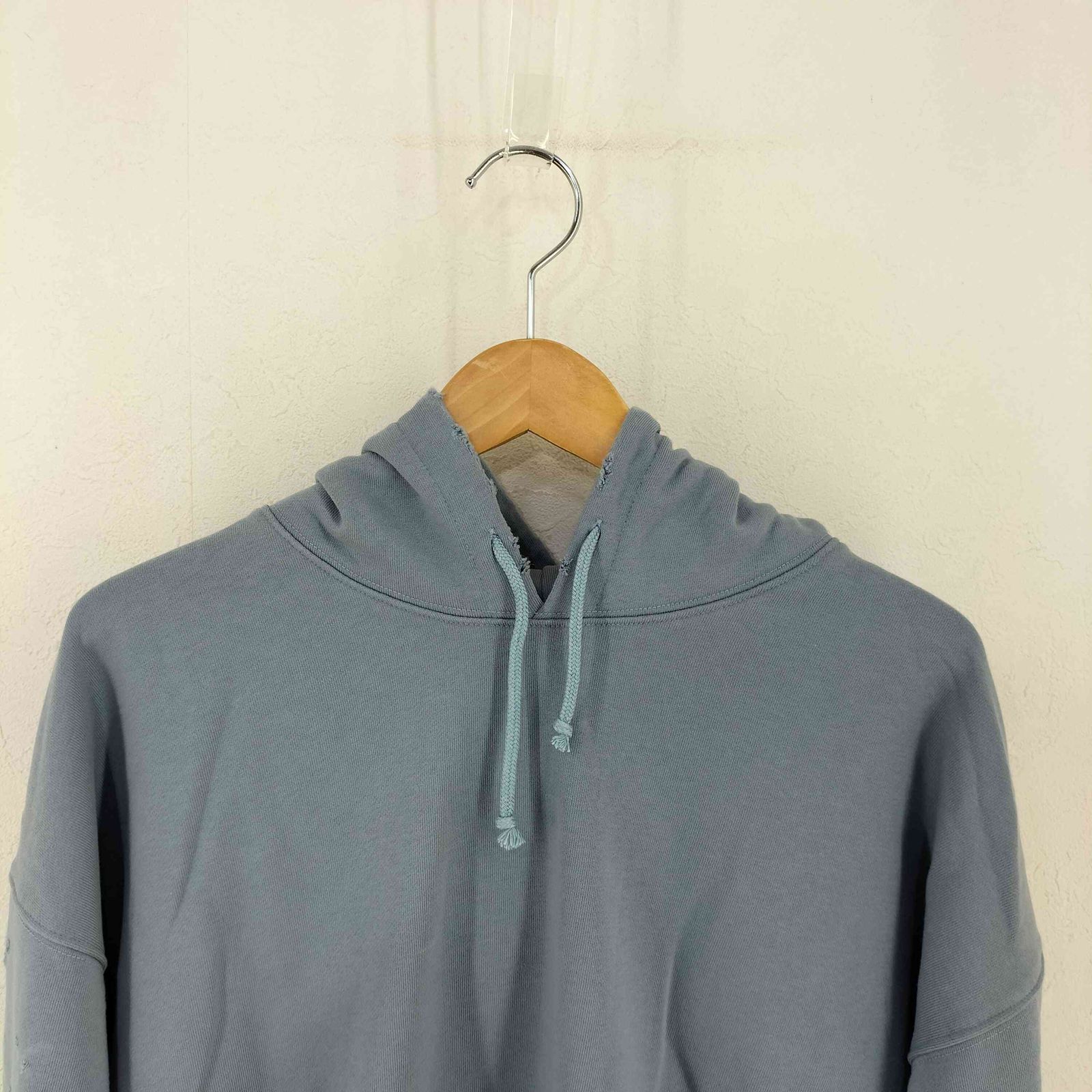 ヘイライフストア HEY LIFE STORE ダメージ加工パーカー ブルー サイズ：FREE ヘイライフストア Hey life store damaged hoodie レディース