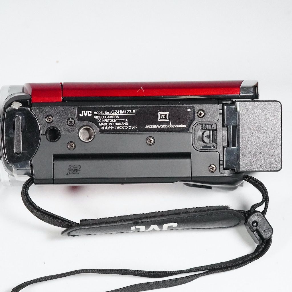 ★美品★ JVC GZ-HM177 レッド JVC Victor Everio GZ-HM177-R レッド 動作OK 返金保証 /2161