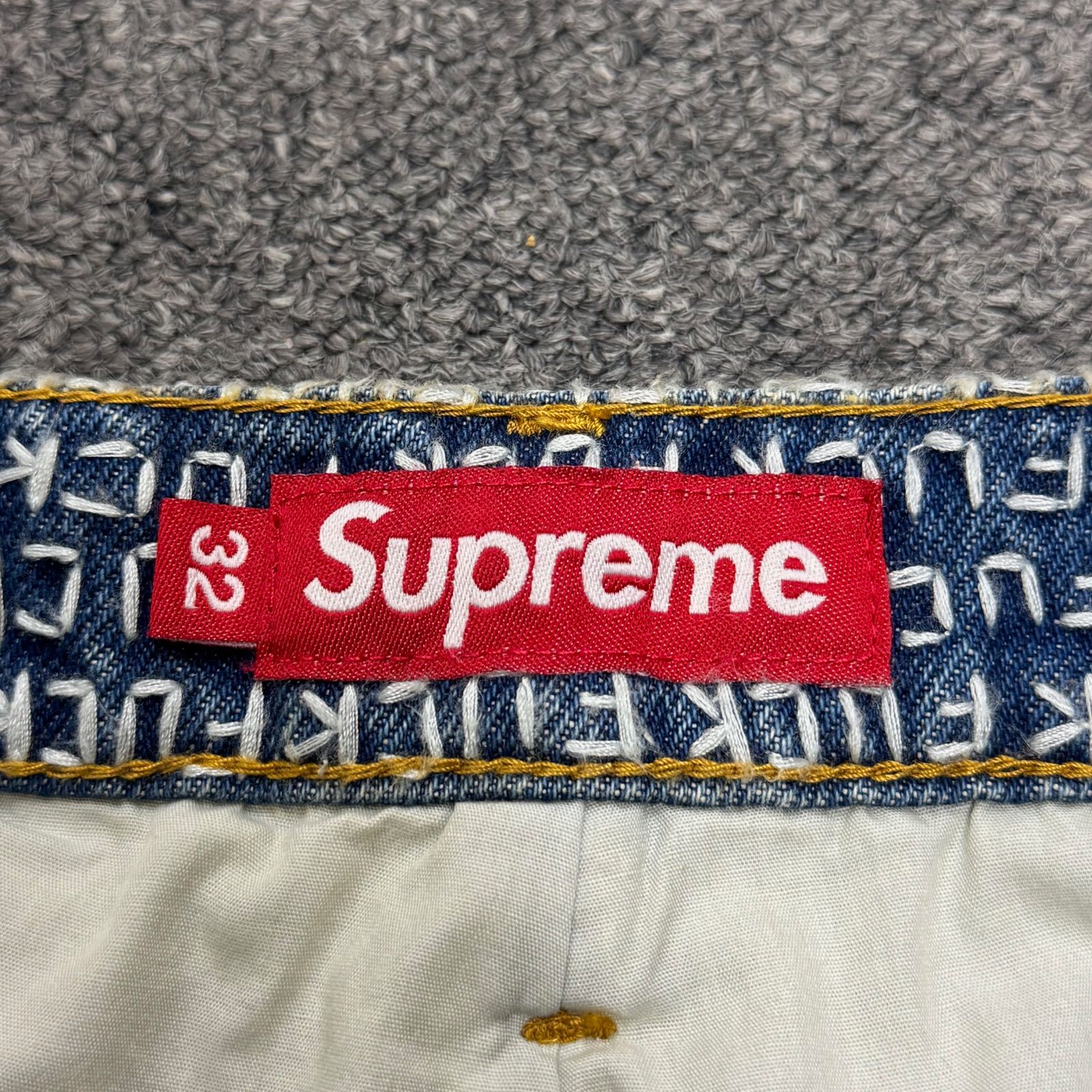 国内正規 未使用品 Supreme 25SS Fuck Stitch Loose Fit Jean