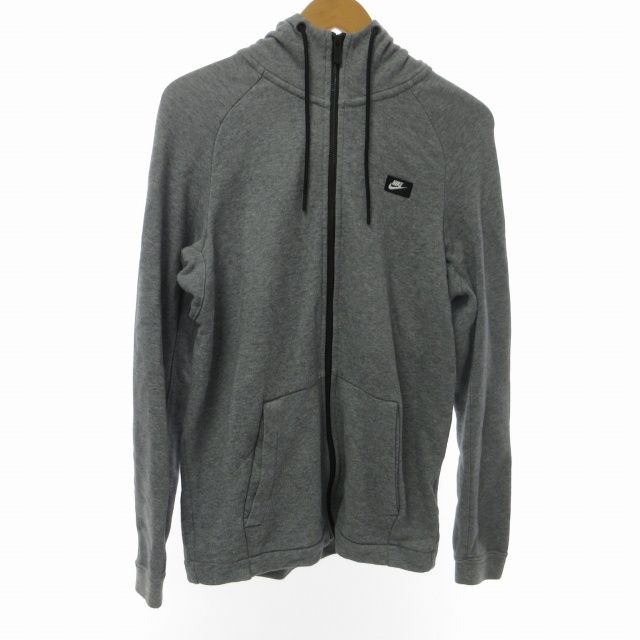 NIKE 00's ゴツナイキ スウェット地 ジップアップジャケット グレー L NIKE】ロゴ セットアップ グレー / 送料無料 (Nike/セットアップ