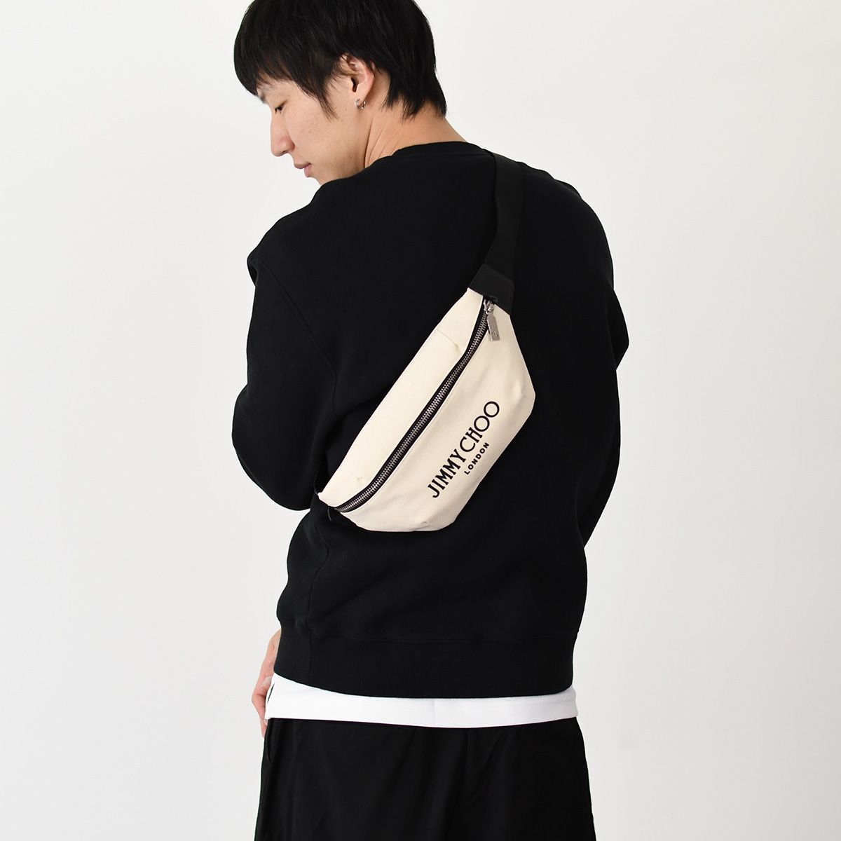 JIMMY CHOO ジミーチュウ バッグ ショルダーバッグ FINSLEY キャンバス 