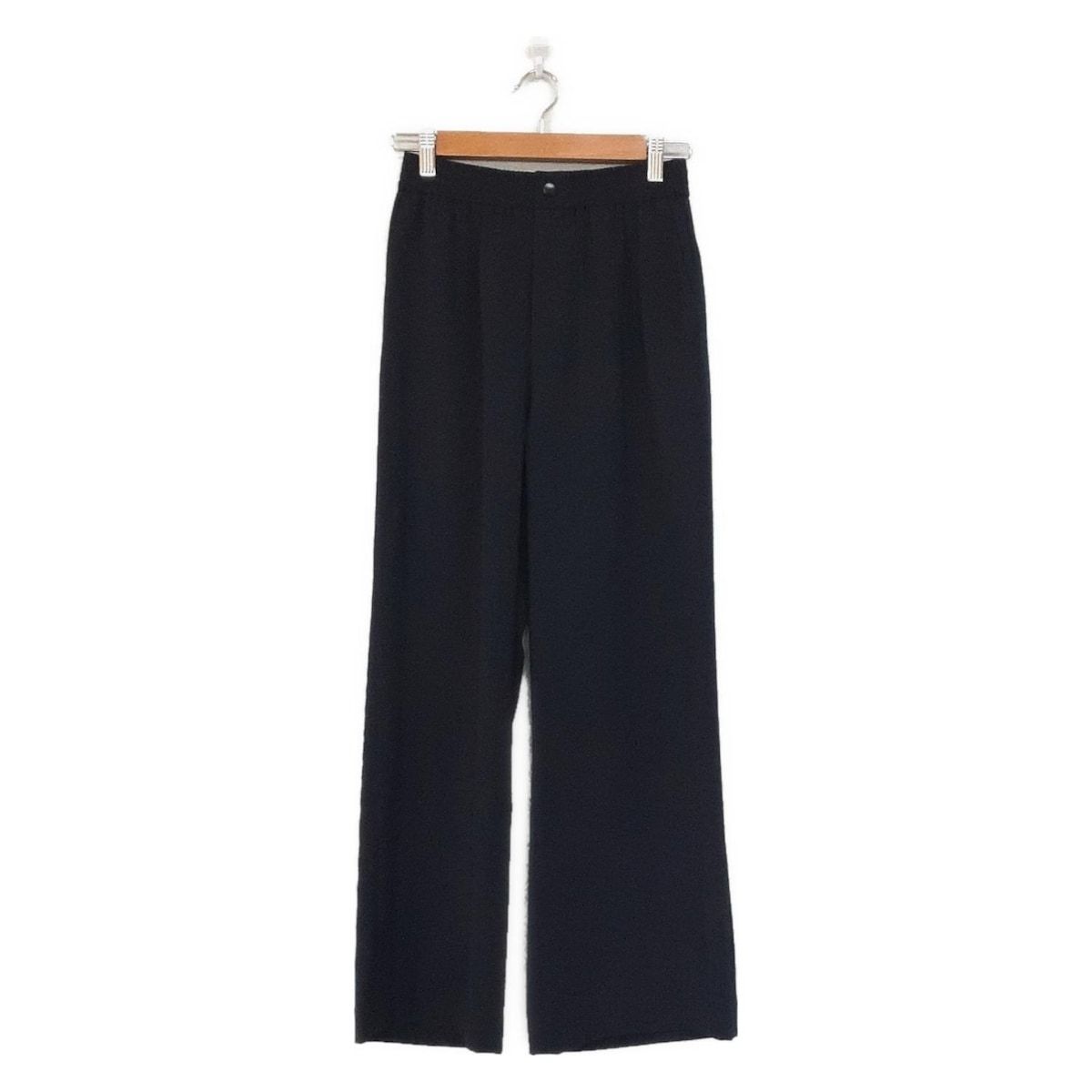 HYKE ハイク パンツ サイズ1 S レディース - ダークネイビー フルレングス ウエストゴム