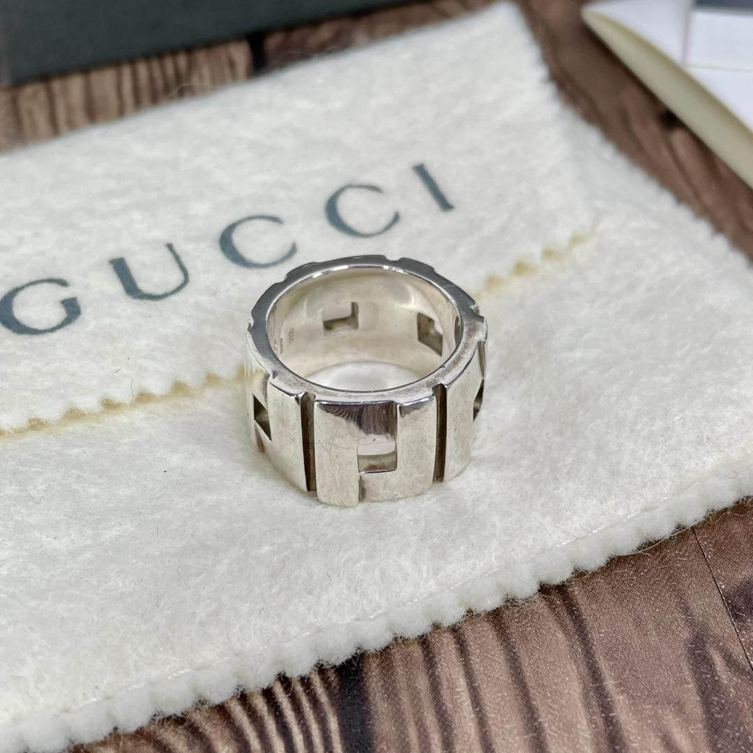 GUCCI グッチ モダニスト リング sv 925 12号 - メルカリ GUCCI グッチ モダニスト リング sv 925 12号 - メルカリ
