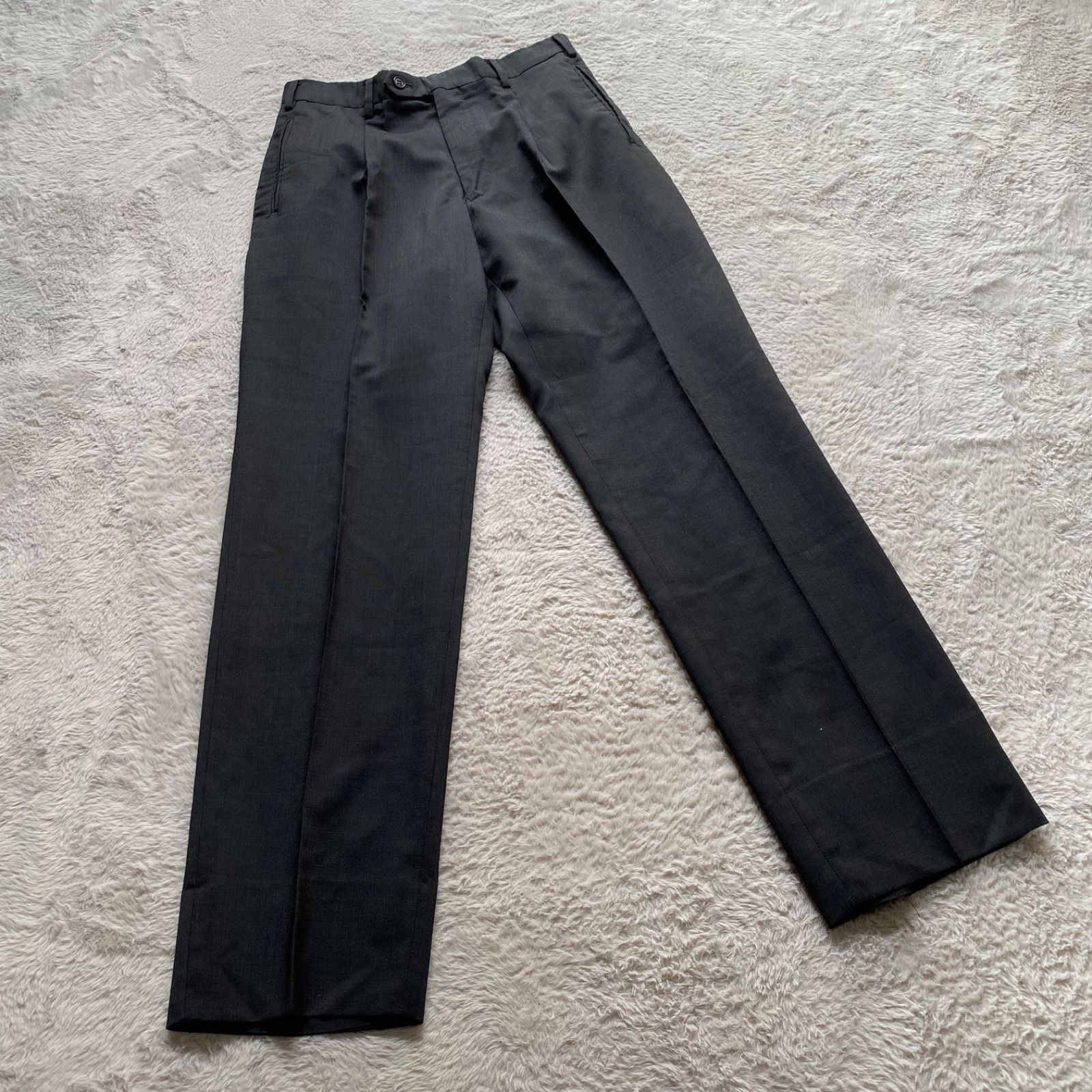 【美品・パンツ2本】タカキュー セットアップ スーツ ネイビー ストライプ Y5 美品・パンツ2本】タカキュー セットアップ スーツ ネイビー