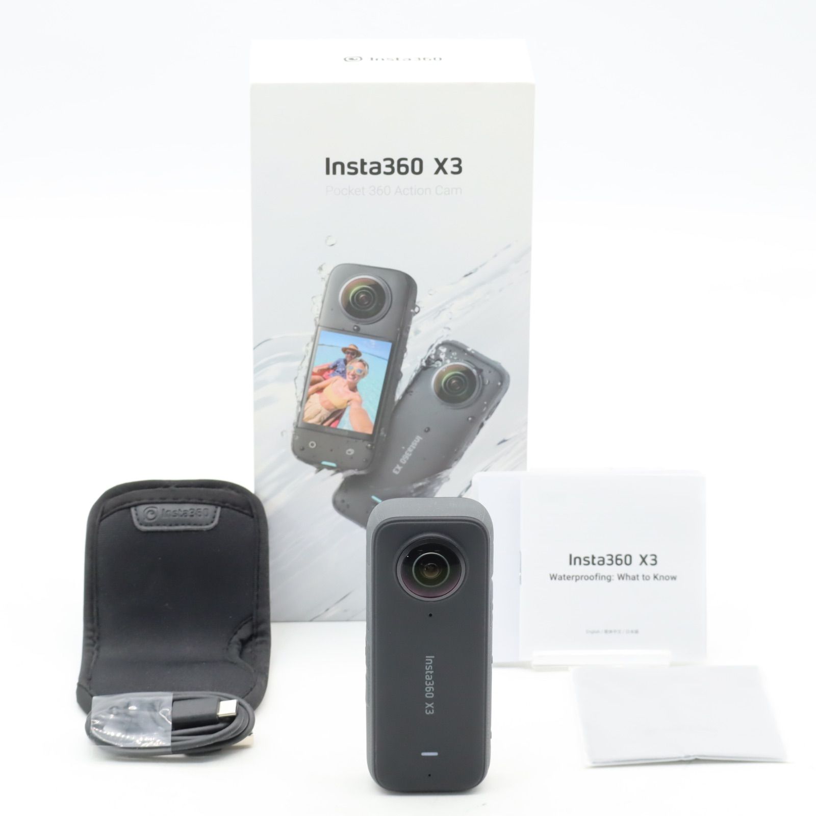 Insta360 X3 360度カメラ 高解像度 5.7K動画 手ブレ補正 防水 