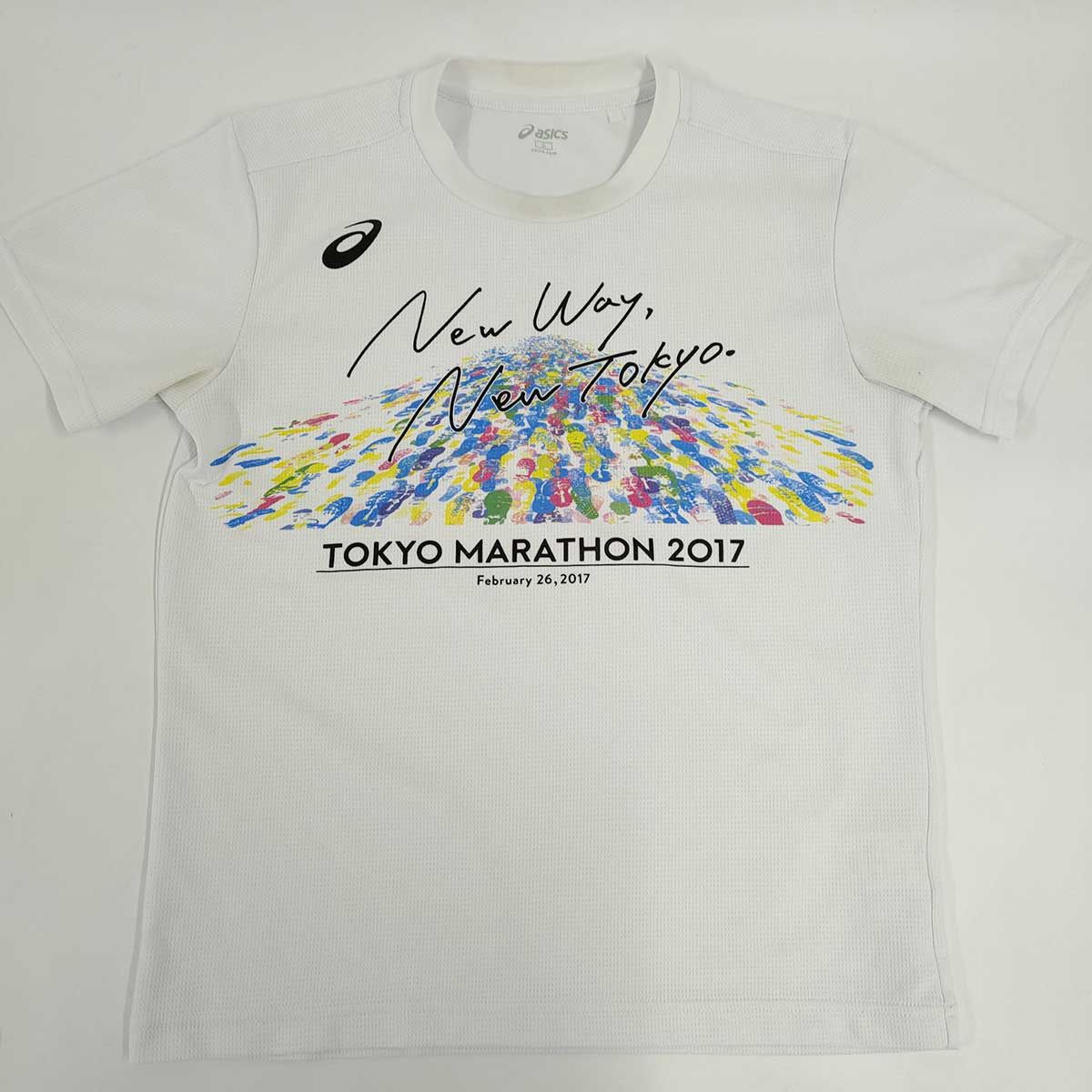 アシックス 東京マラソン2017 ドライシャツ Tシャツ S メンズ