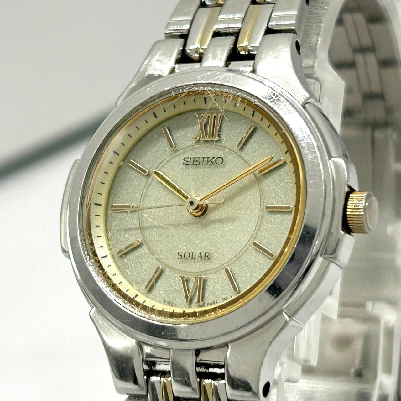 外観美品/新品電池】 SEIKO シルバーウェーブ ゴールド メンズ 腕時計