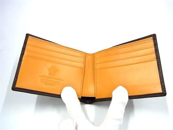 □極美品□ ETTINGER エッティンガー レザー 二つ折り 財布 ウォレット