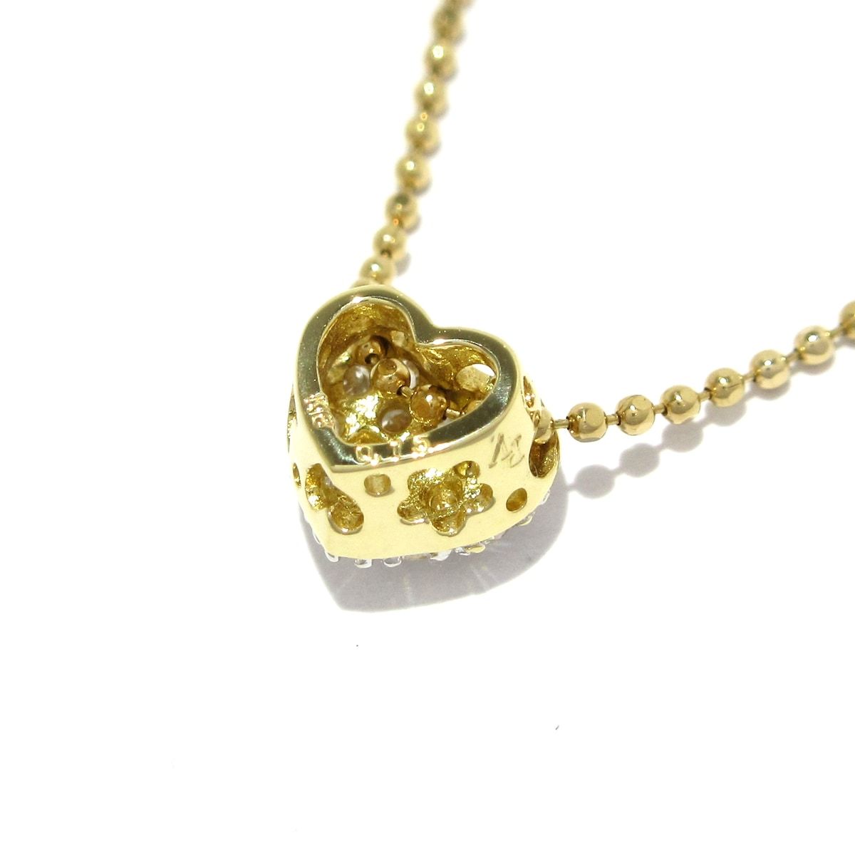  PonteVecchio ポンテヴェキオ ネックレス K 18 YG WG ダイヤモンド パヴェダイヤ ダイヤ0 15カラット ハート ネックレス アクセサリー