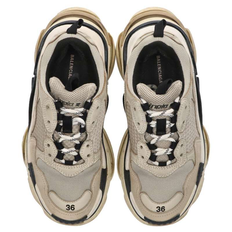 BALENCIAGA トリプルS 36 バレンシアガ トリプルS フェイクレザー スニーカー 36