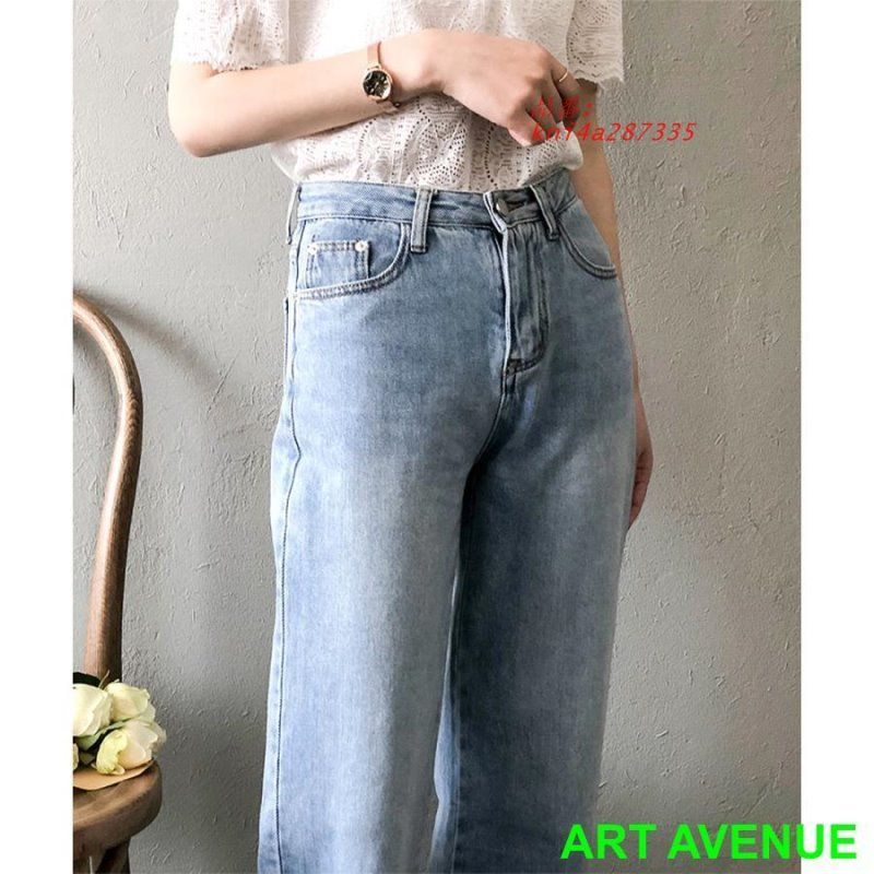 サイドスリット デニムパンツ レディース kni4a287335 DECORATOM_COM_BR