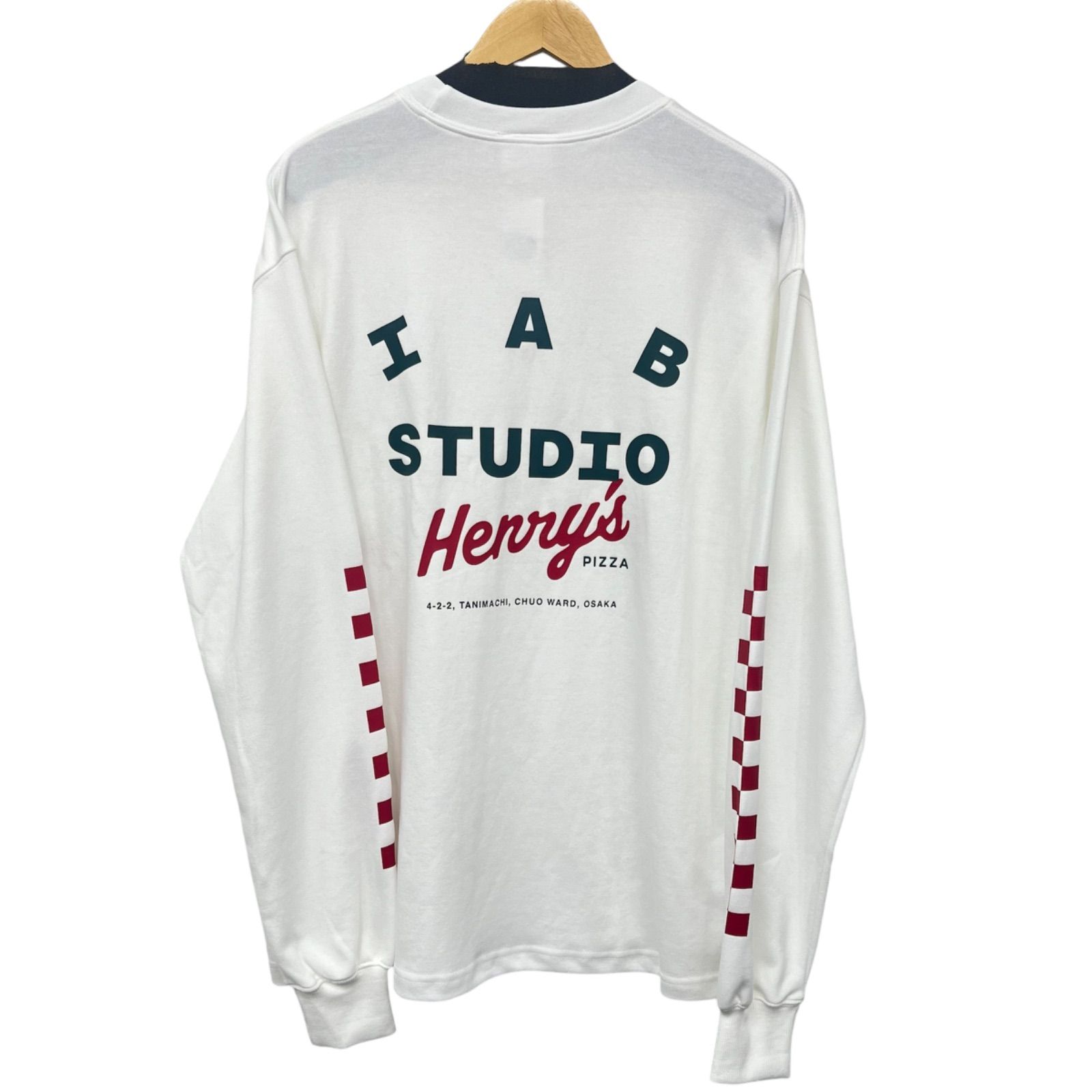 IAB Studio Henry's Pizza L/S Tee XLサイズ ホワイト ヘンリーズピザ Verdy 長袖Tシャツ 新品未使用