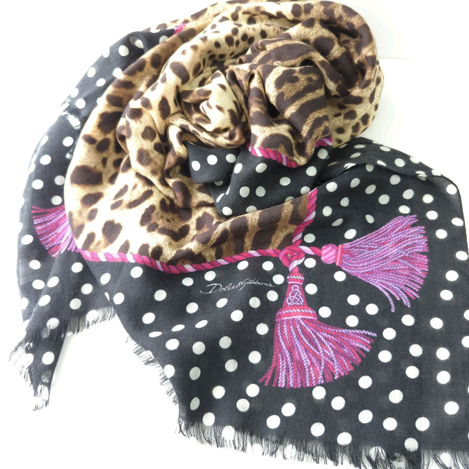 ドルチェ＆ガッバーナ 大判　高級　ストール　正規店購入　美品 ドルチェ＆ガッバーナ 高級ストール 美品 正規店購入 ドルチェ