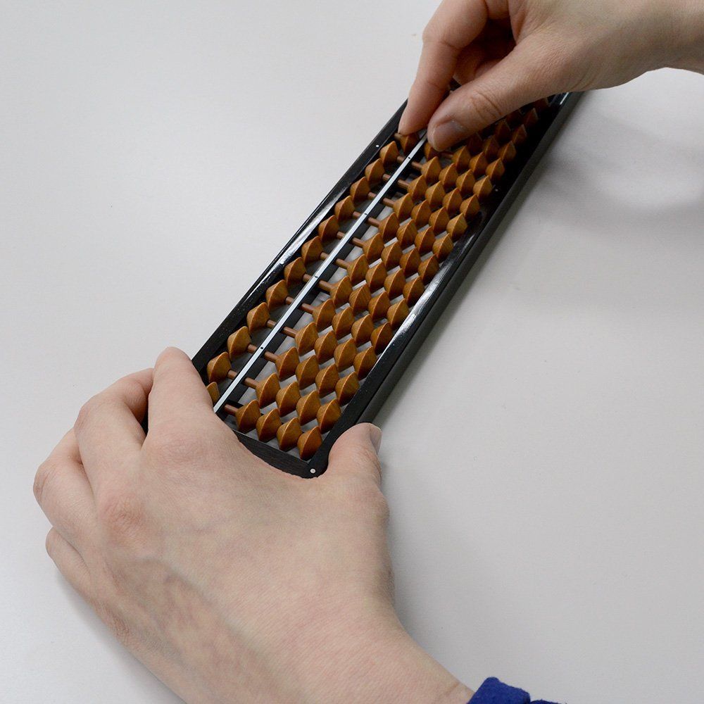  23桁4玉 34500 そろばん カバ玉 雲州堂 引き出しトレー 伝票 そろばん 文房具 事務用品