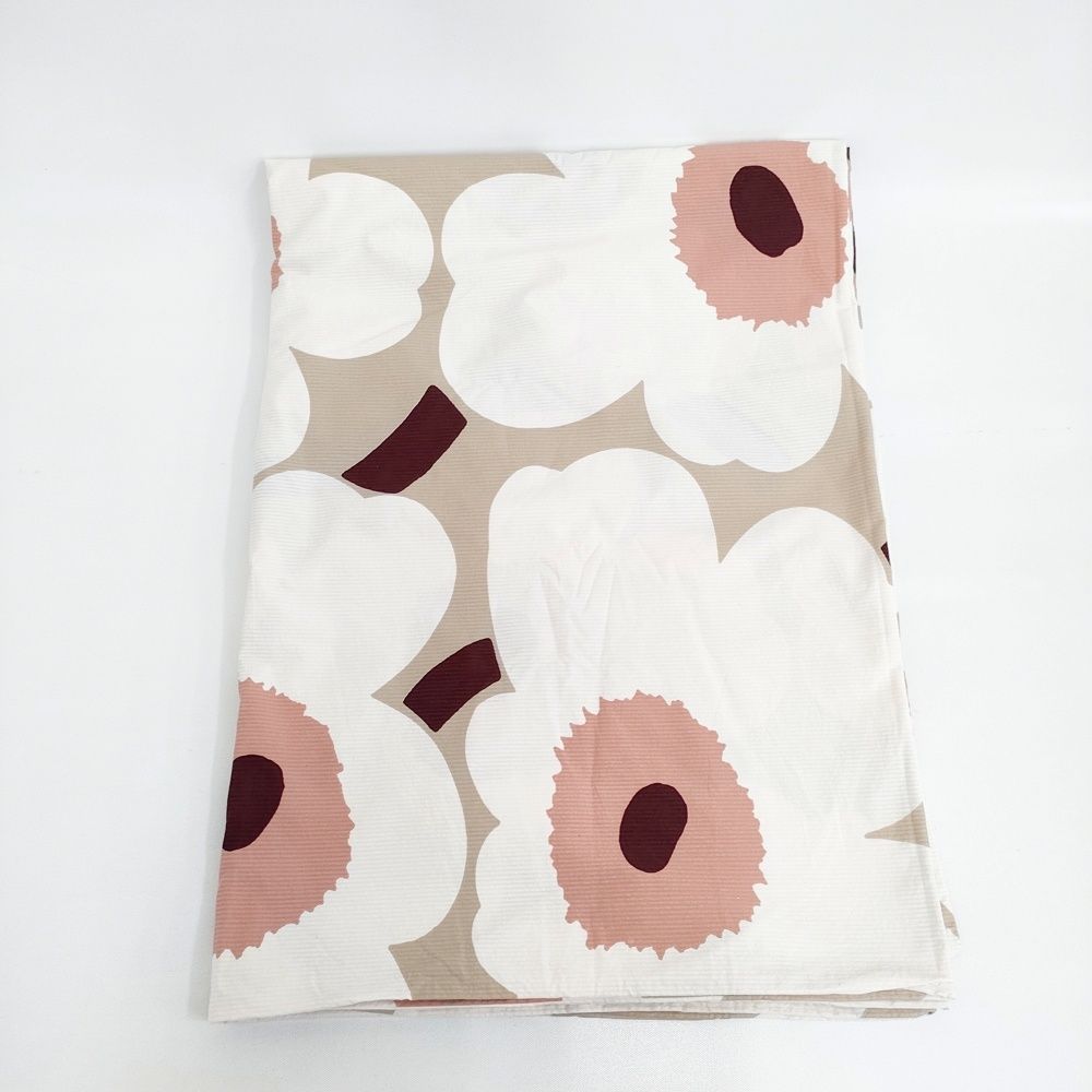 marimekko Unikko ウニッコ デュベカバー 210×210 インテリアその他 ピンク ベージュ レディース マリメッコ 5-0825G◎
