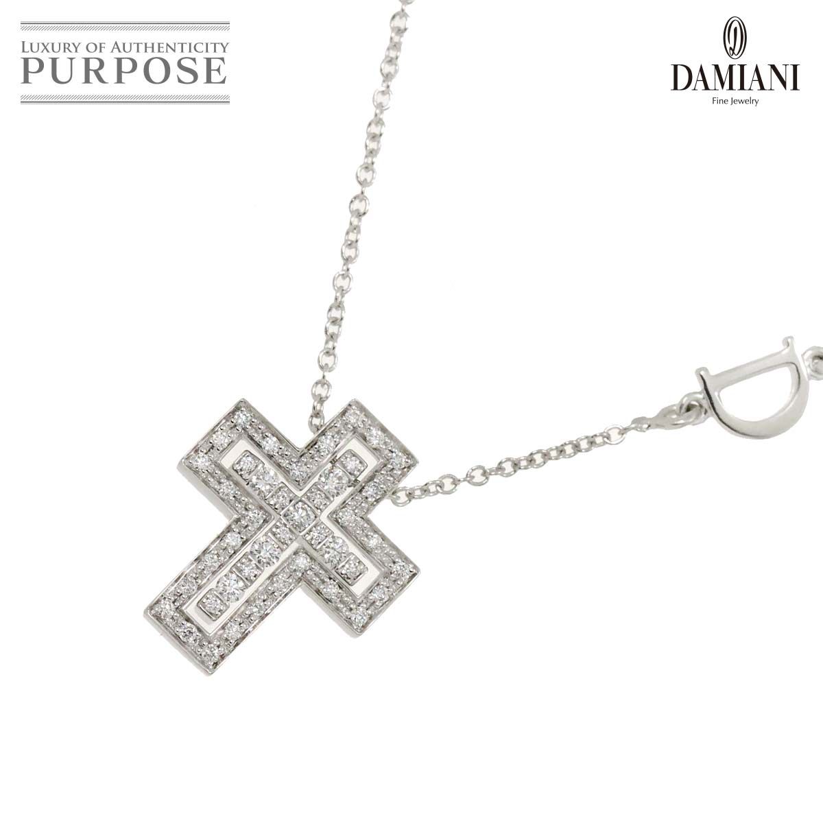 ダミアーニ DAMIANI ベルエポック XXS 45cm ダイヤ ネックレス K18 WG