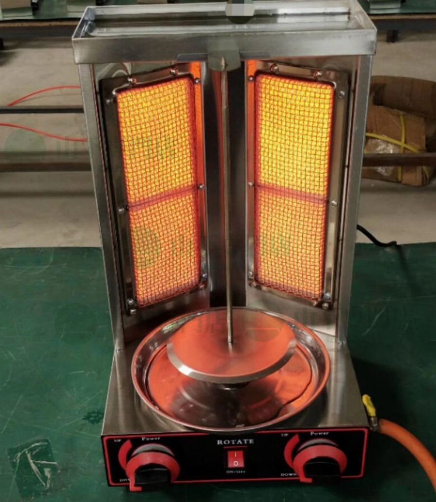 品質保証 ケバブグリル LPガス グリルバーナー 自動回転 電動 100V|カウンター|バー|ケバブ