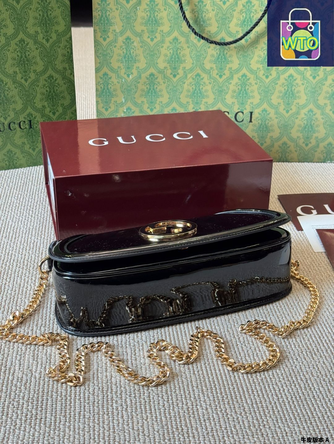その他 GUCCI Gucci Gucci Black Leather Silver Metallic High-top Sneakers