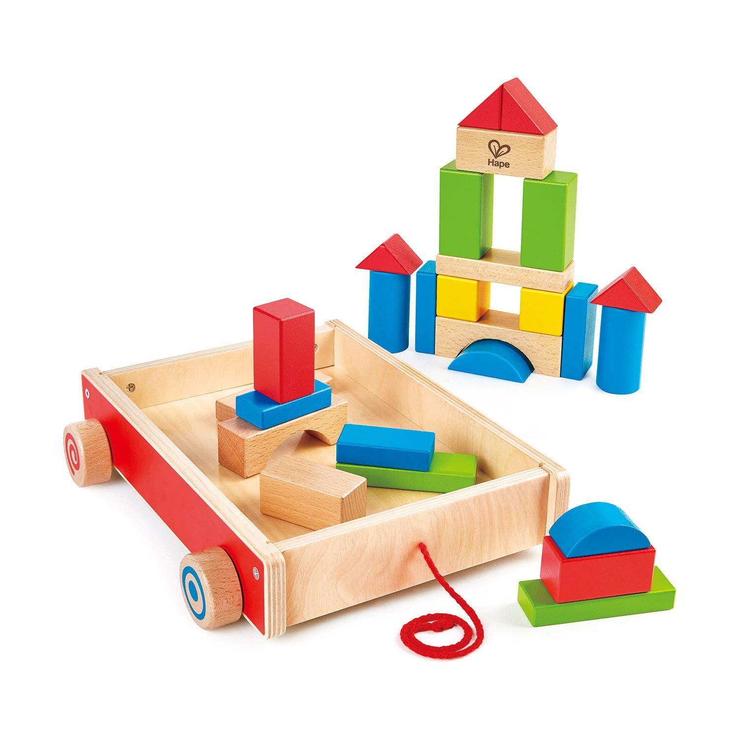 【特価商品】Hape(ハペ) はこべるつみ木 E8273