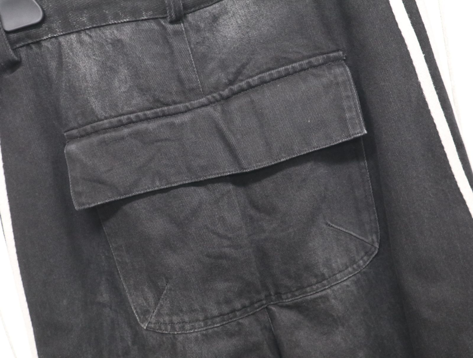 YORI SPORT ユリ 5 STRIPE DENIM ブラック サイズ30 ダメージ 