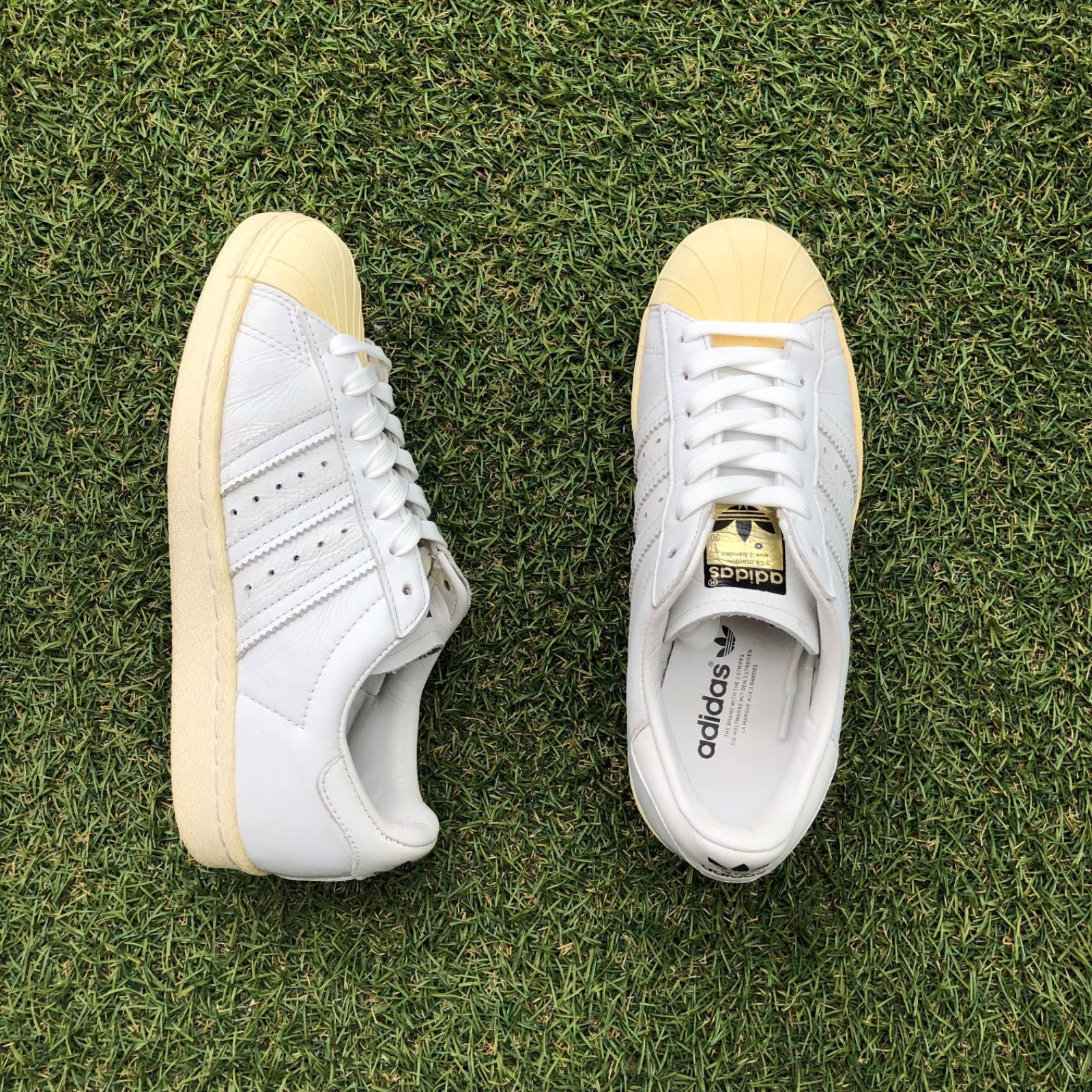 美品22.5 adidasスーパースター80s VIN DLXアディダスF925