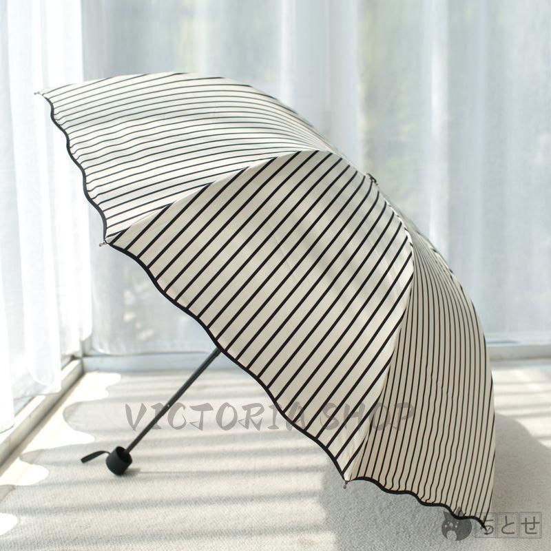 新しい未使用サンバリア 日傘 晴雨兼用 3つ折り 軽量 UVカット