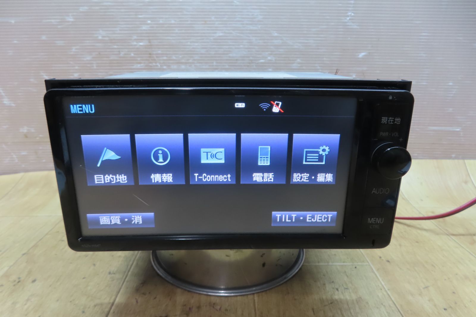 付 F3808 トヨタ純正 NSZN-W64T SDナビ 地図2014年 地デジTVフルセグ内蔵 Bluetooth内蔵 CD DVD再生OK 本体のみ