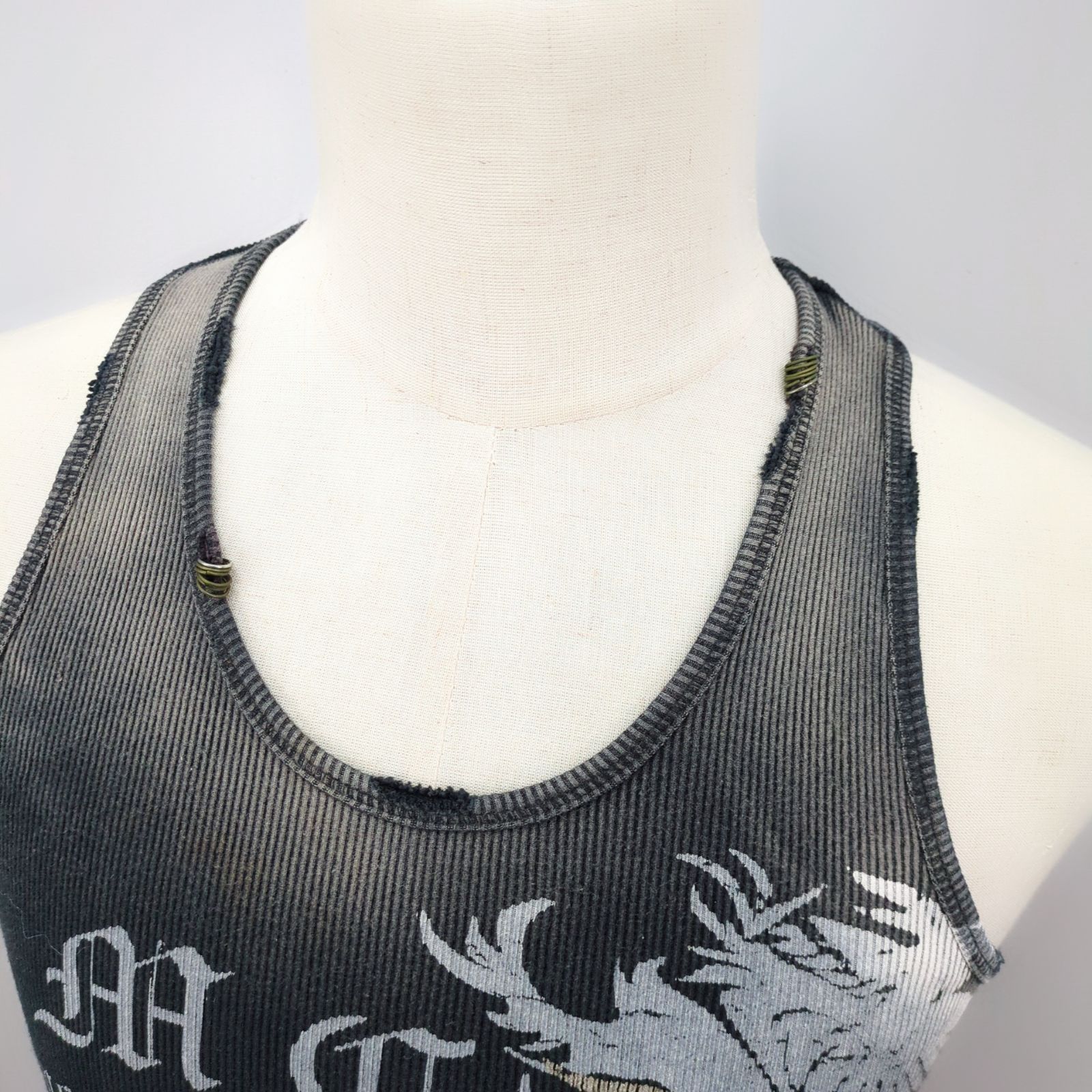 Y2K】M.C.D タンクトップ グランジ archive ダメージ加工 - メルカリ