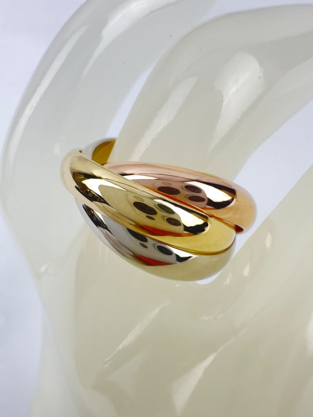 Cartier 【カルティエ】 新品仕上げ済み 鑑定書有 箱有 トリニティ