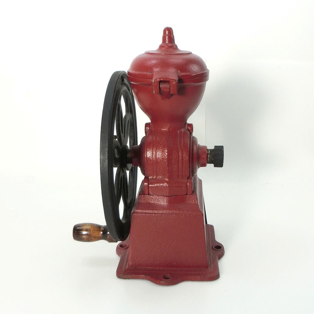 3-▲現状品 カリタ 手動式 コーヒーミル レッド 赤 RED kalita レトロ アンティーク Amazon｜カリタ Kalita コーヒーミル 鋳物 丈夫な鋳鉄製カッター