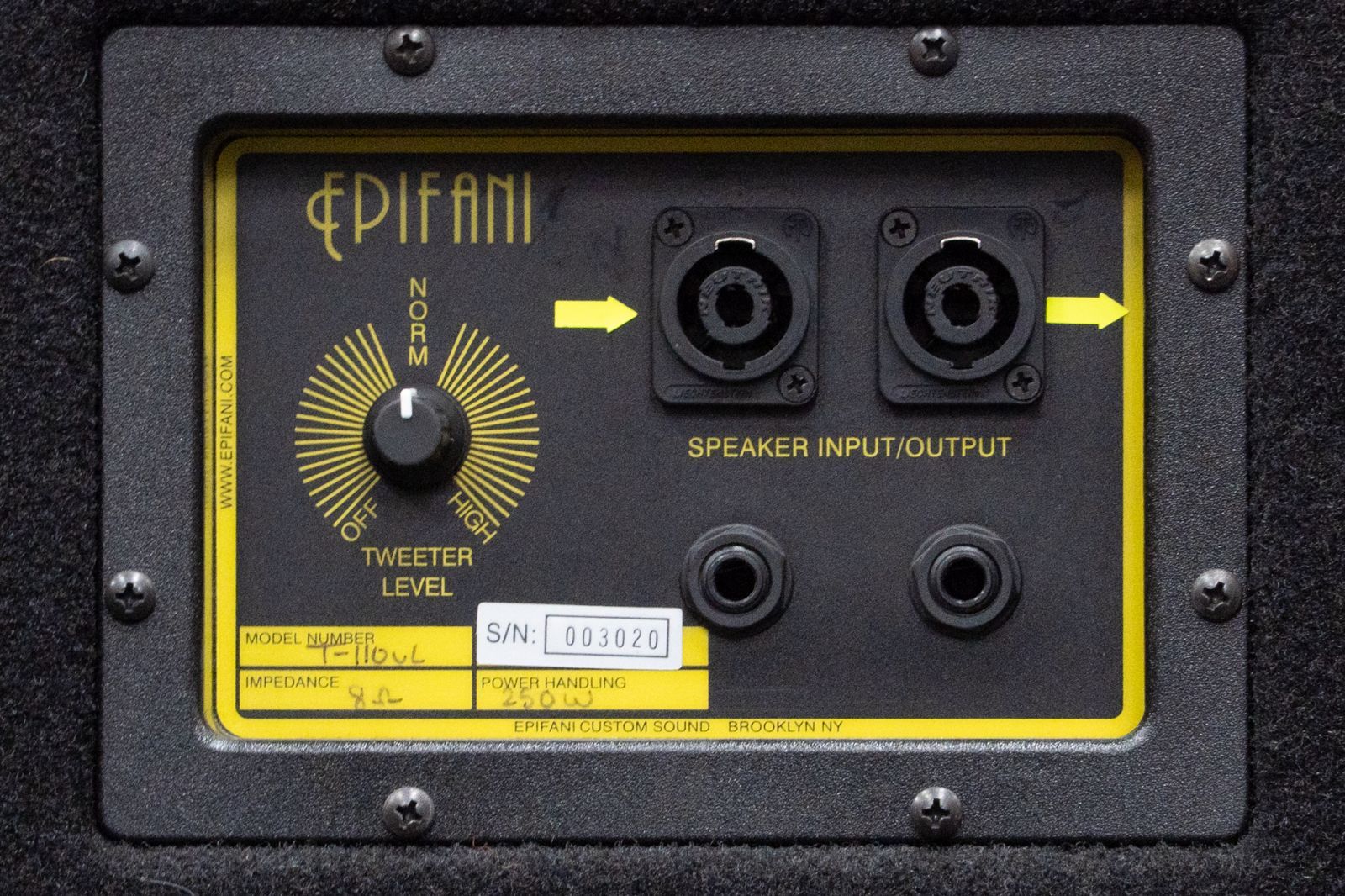 used】EPIFANI / T110 UL 8Ω 250W #003020【GIB横浜】 - メルカリ