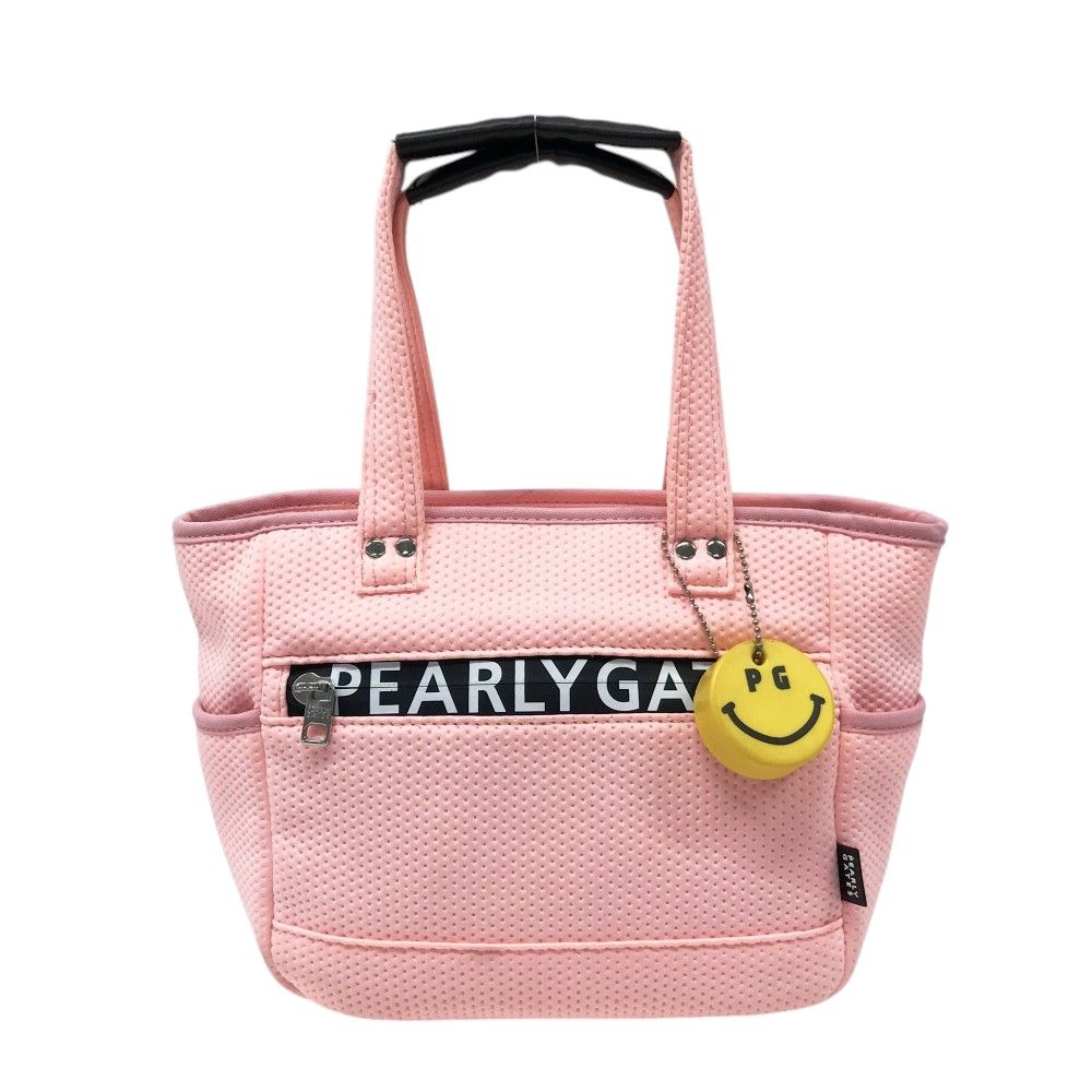 ○★新品未使用　PEARLY GATES　パイルカートバッグ　ピンク系 PEARLY GATES パーリーゲイツ カートバッグ ピンク系 ランク：B 【中古