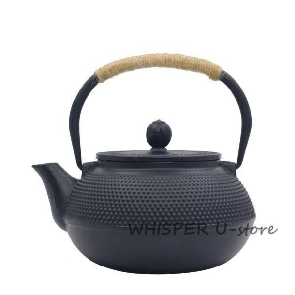 鉄瓶 南部鉄器 点柄 伝統工芸品 急須 茶こし付き 鉄分補給