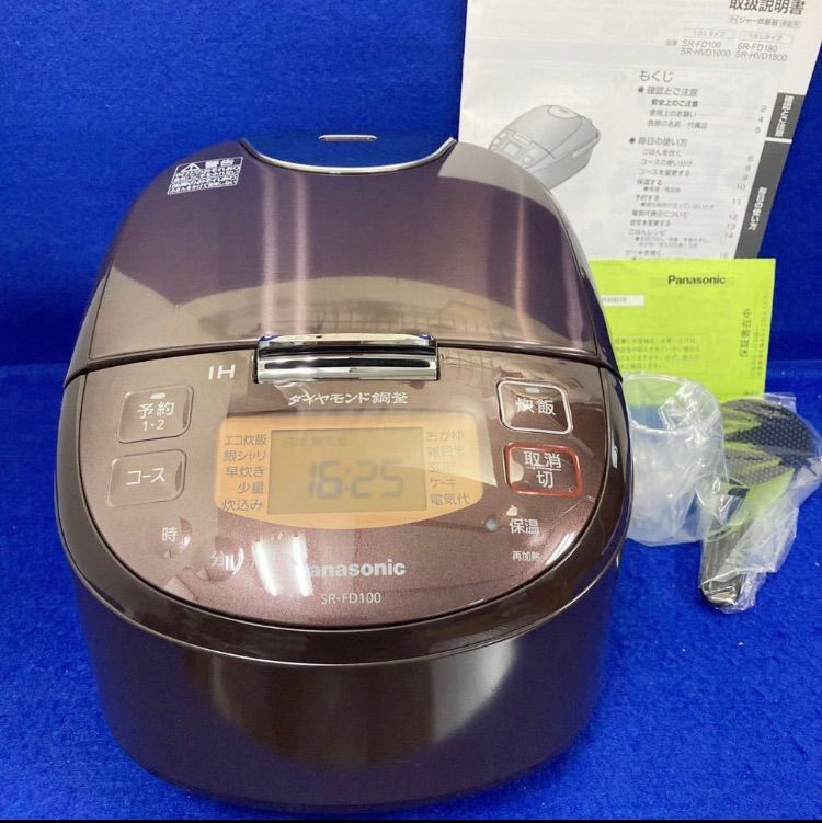 パナソニック SR-FD100-T IH炊飯器 5.5合炊き ダイヤモンド銅釜 - メルカリ