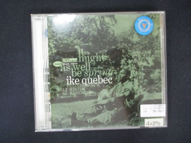【アーリー】★ＵＳ１９６７年リイシュー盤★『春の如く』アイク・ケベック IT MIGHT AS WELL BE SPRING / 春の如く/IKE QUEBEC/アイク