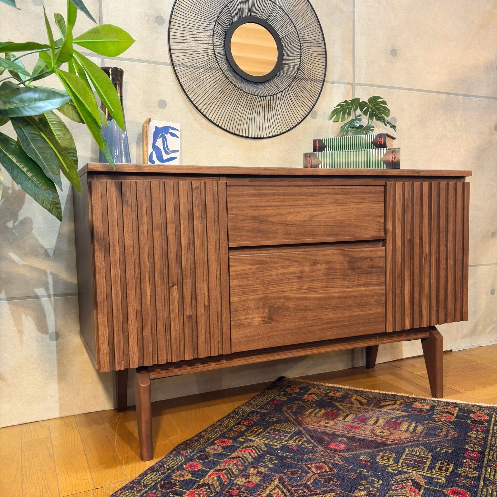 unico マノア キャビネット サイドボード 幅120cm d4369 新品