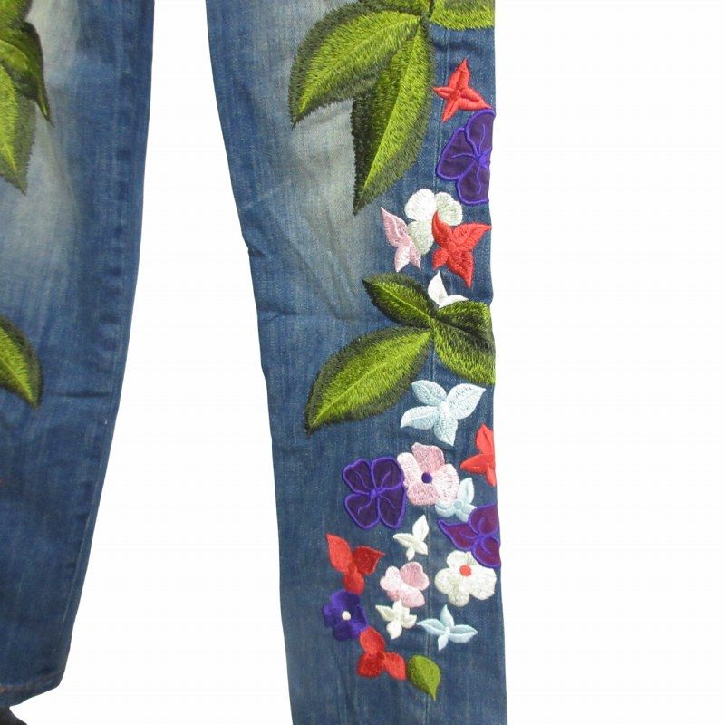 希少 ディー&ジー ドルガバ ドルチェ&ガッバーナ D&G フラワー刺繍