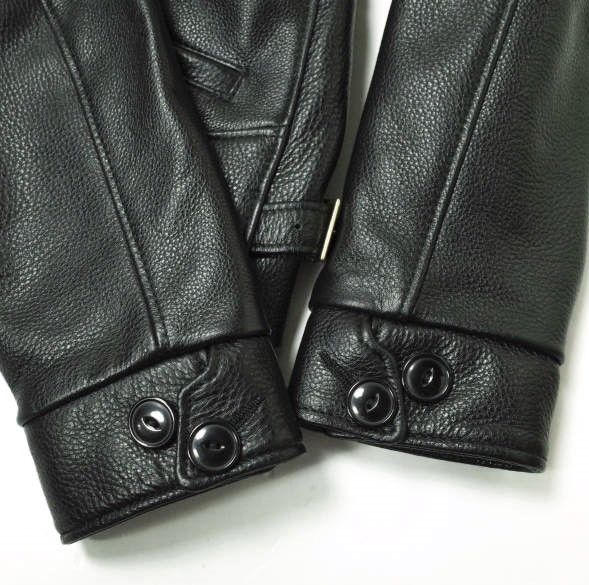 BEAMS ブラックレザー ジャケット M BEAMS PLUS（ビームス プラス）M Leather Sports Jacket