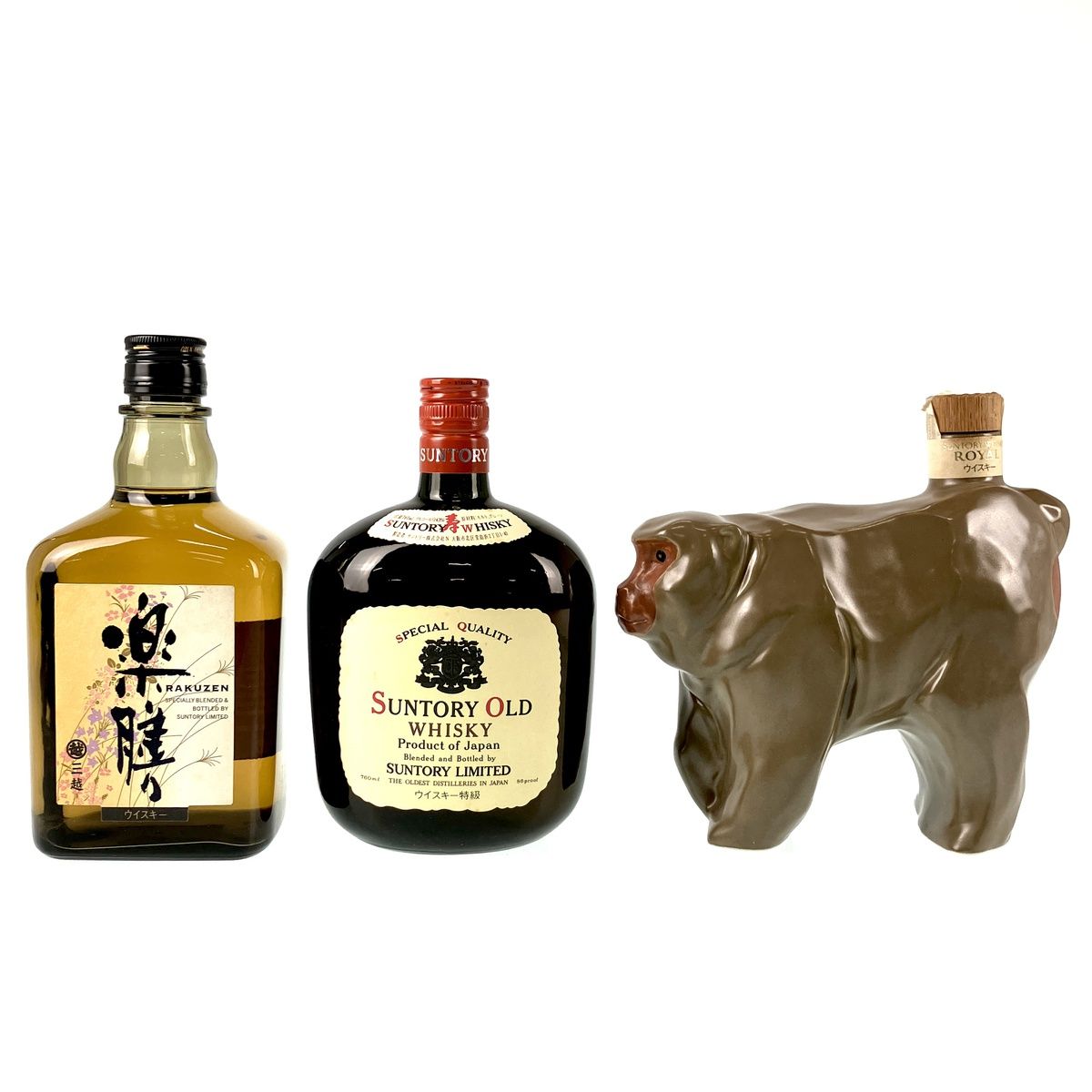 東京都内限定発送】 3本 サントリー SUNTORY 楽膳 オールド寿