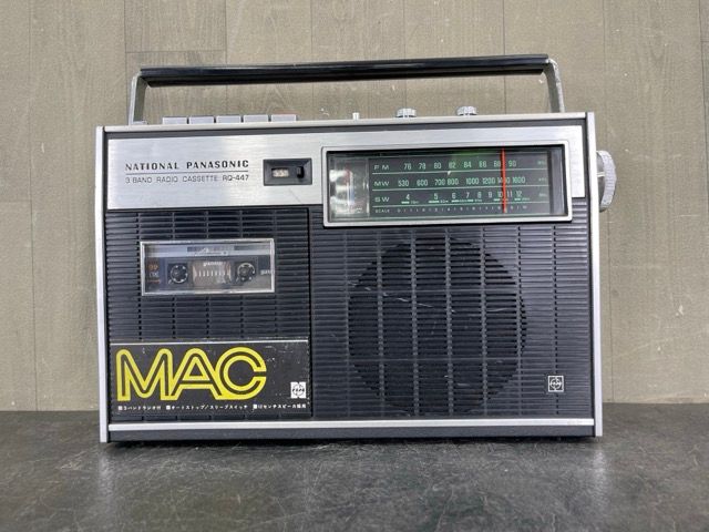 ビンテージラジカセ【】音出し確認済み ナショナル MAC RQ-447