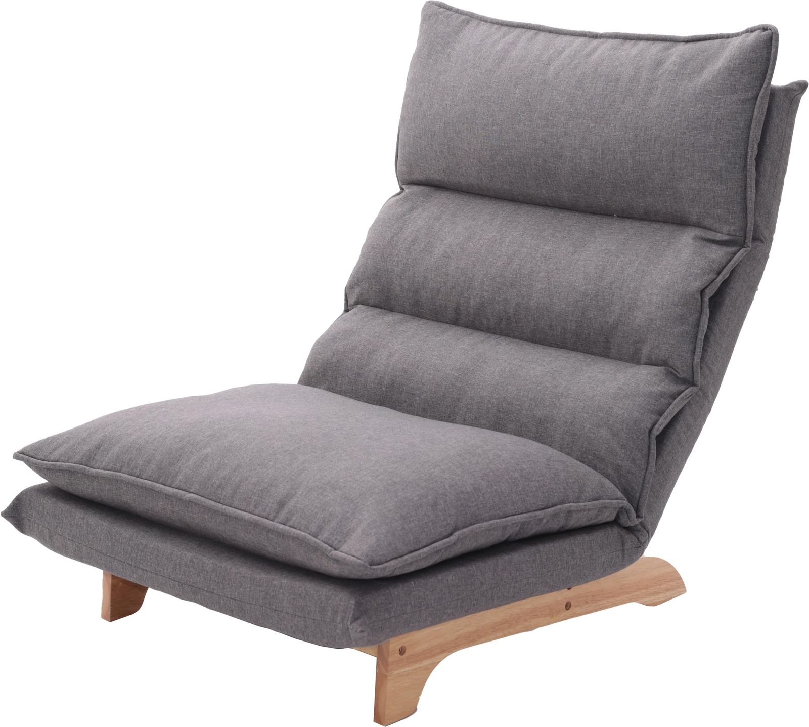 セルタン ダブルクッション ローソファ デニム調アッシュグレー A1428a-a-606GRY