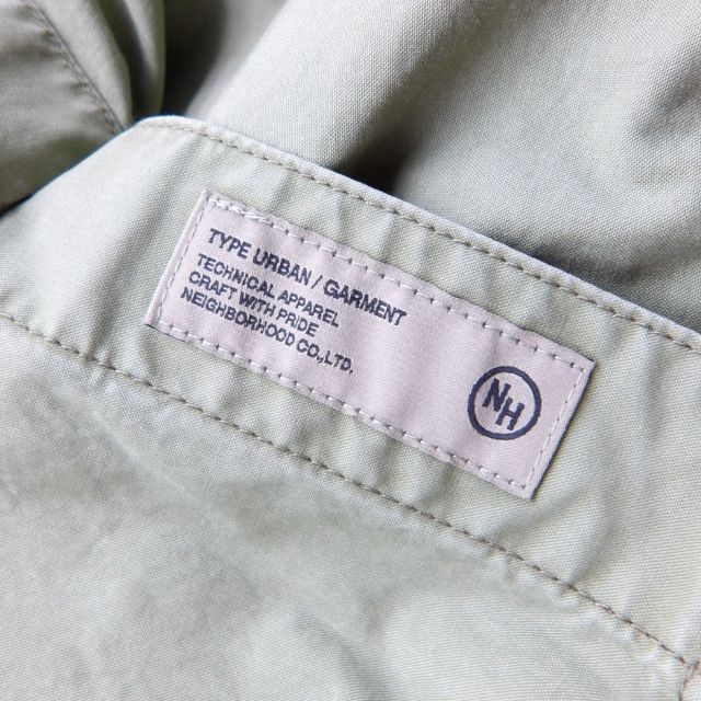 NEIGHBORHOOD 25ss HODDED SHIRT LS OLIVE サイズS 251AQNH-SHM04  