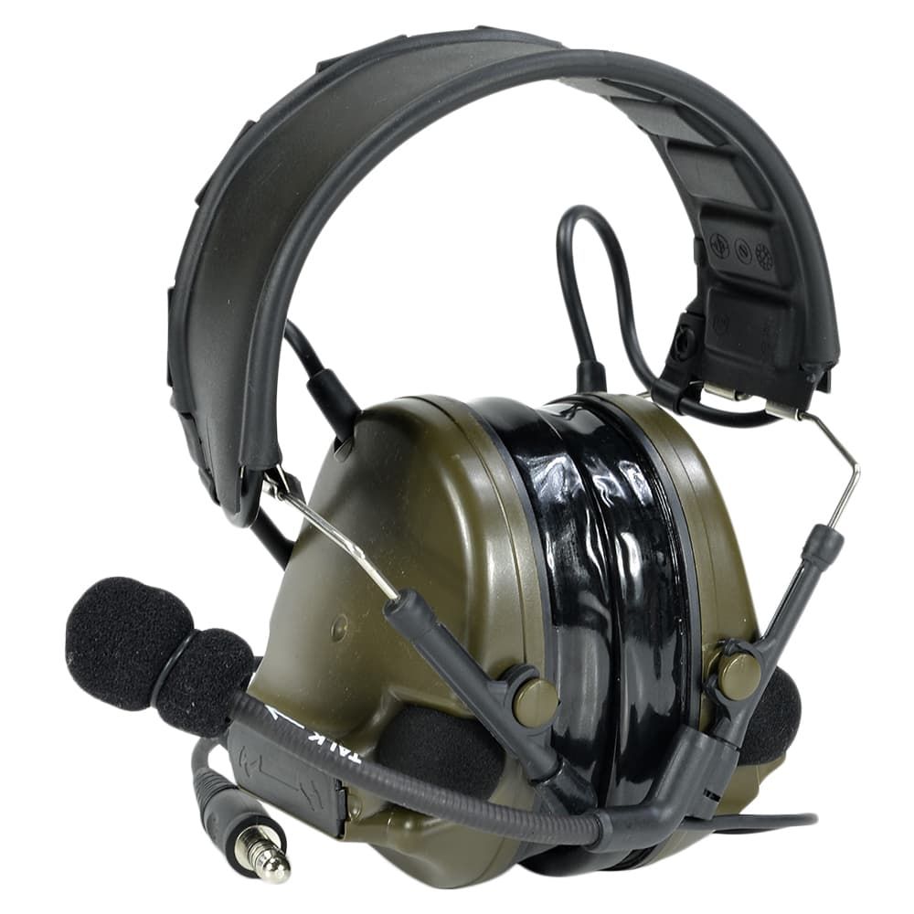 TAC-SKY タクティカルヘッドセット COMTAC III 集音マイク フォリアージュグリーン